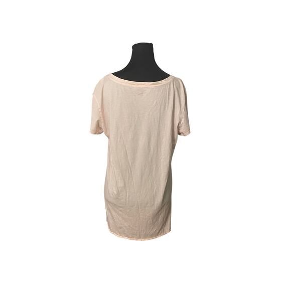 Victoria's Secret Light‎ Pink Long Sleep Shirt Short Sleeve VS Logo Pocket Small - Picture 5 of 8